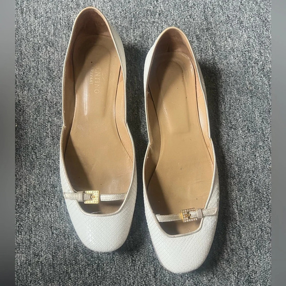 Valentino White Python Flats, size 39.5 - Picture 2 of 9
